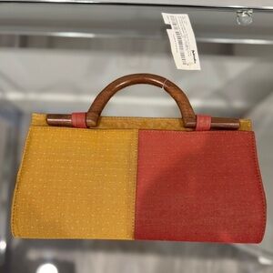 Fabindia Wood Handle Women's Formal Bag